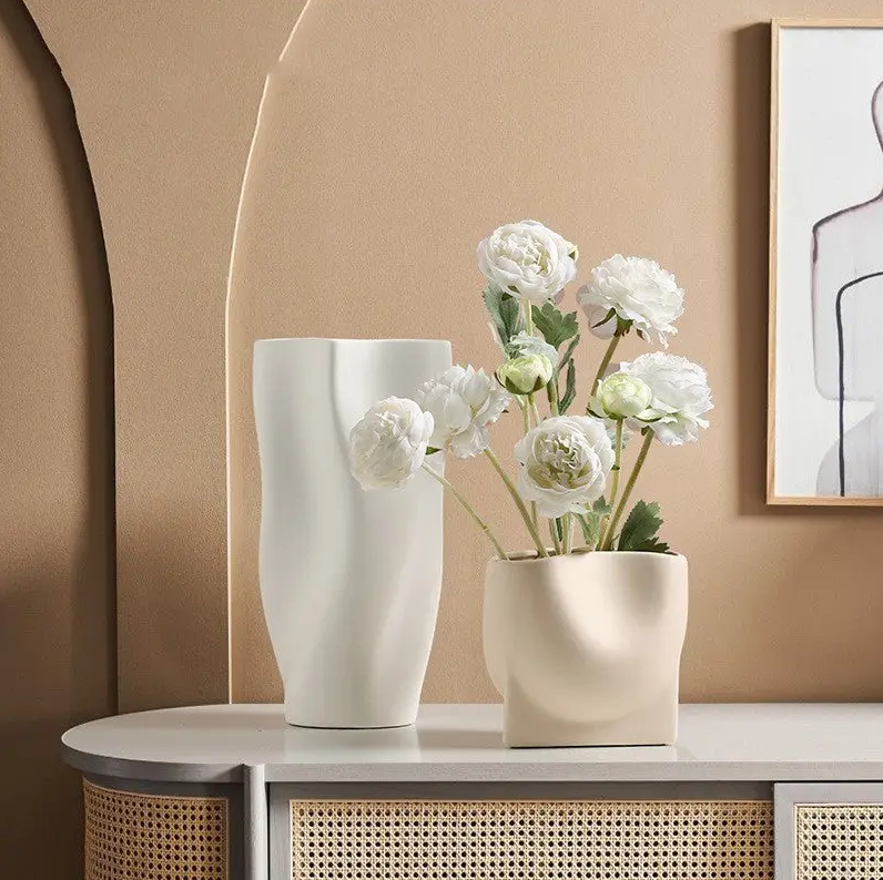 Embrace Minimalist Elegance with the Simple Nordic Morandi Ceramic Vase Ornaments - TrendyDwelling