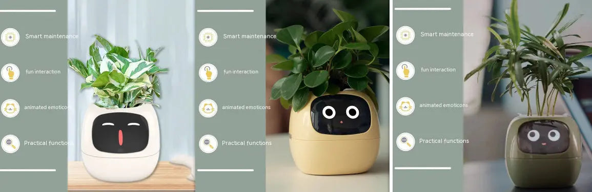 Smart Planter Endless Fun Over 49 Rich Expressions 7 Smart Sensors And AI Chips Make Raising Plants Easy And Fun TrendyDwelling