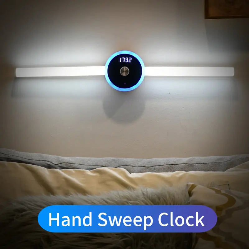 Smart Cabinet Light Clock Timing Sensor Light Removable LED Wardrobe Light Manual Sweep Switch Light TrendyDwelling