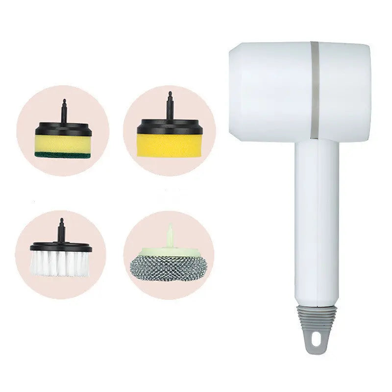 Electric Cleaning Brush Dishwashing Brush Automatic Wireless USB Rechargeable Professional Kitchen Bathtub Tile Cleaning Brushes TrendyDwelling