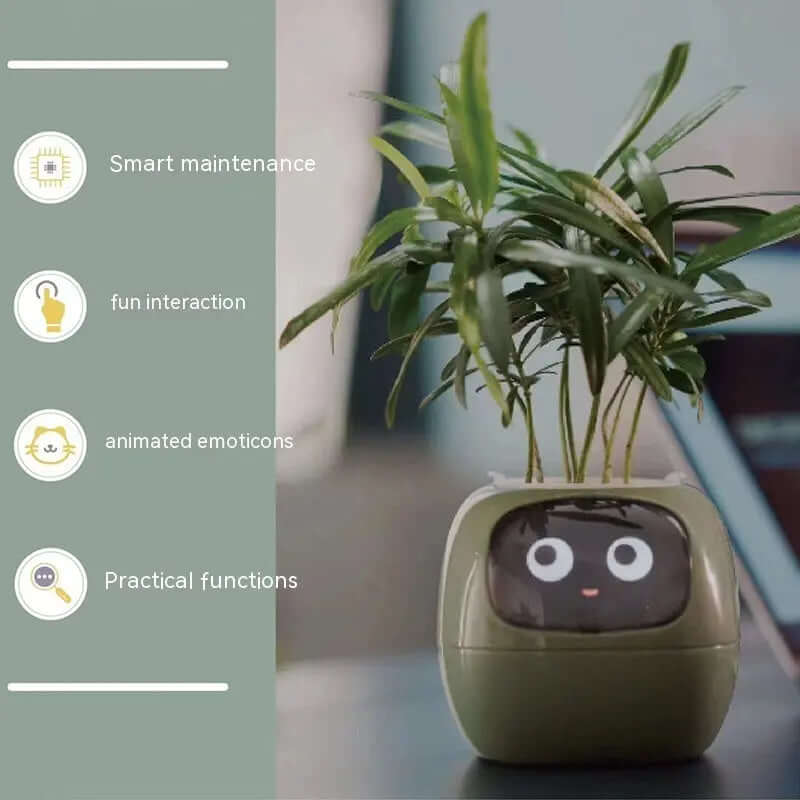 Smart Planter Endless Fun Over 49 Rich Expressions 7 Smart Sensors And AI Chips Make Raising Plants Easy And Fun TrendyDwelling