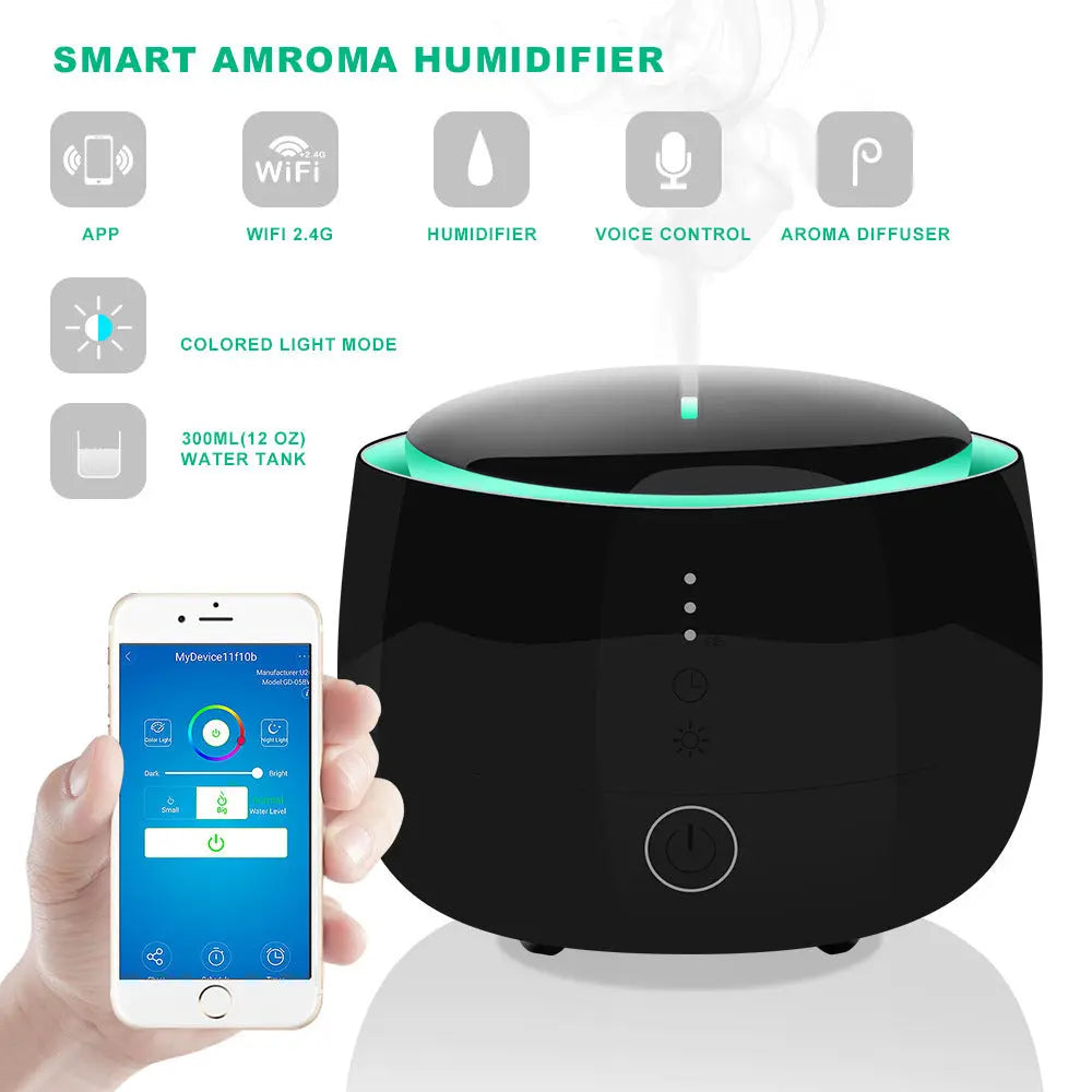 Smart home aromatherapy humidifier TrendyDwelling