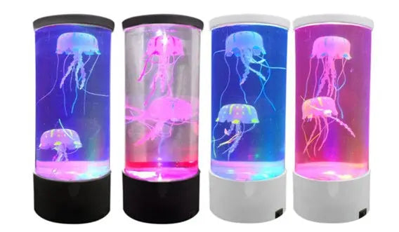 LED Jellyfish Aquarium Lamp Night Light USB Powered TrendyDwelling