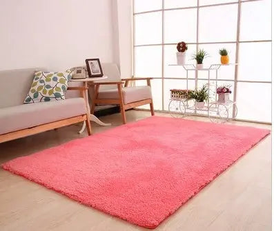 Living Room Rug Area Solid Carpet Fluffy Soft Home Decor White Plush Carpet Bedroom Carpet Kitchen Floor Mats White Rug Tapete TrendyDwelling