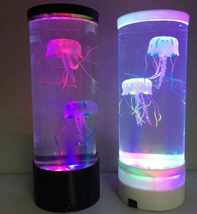 LED Jellyfish Aquarium Lamp Night Light USB Powered TrendyDwelling