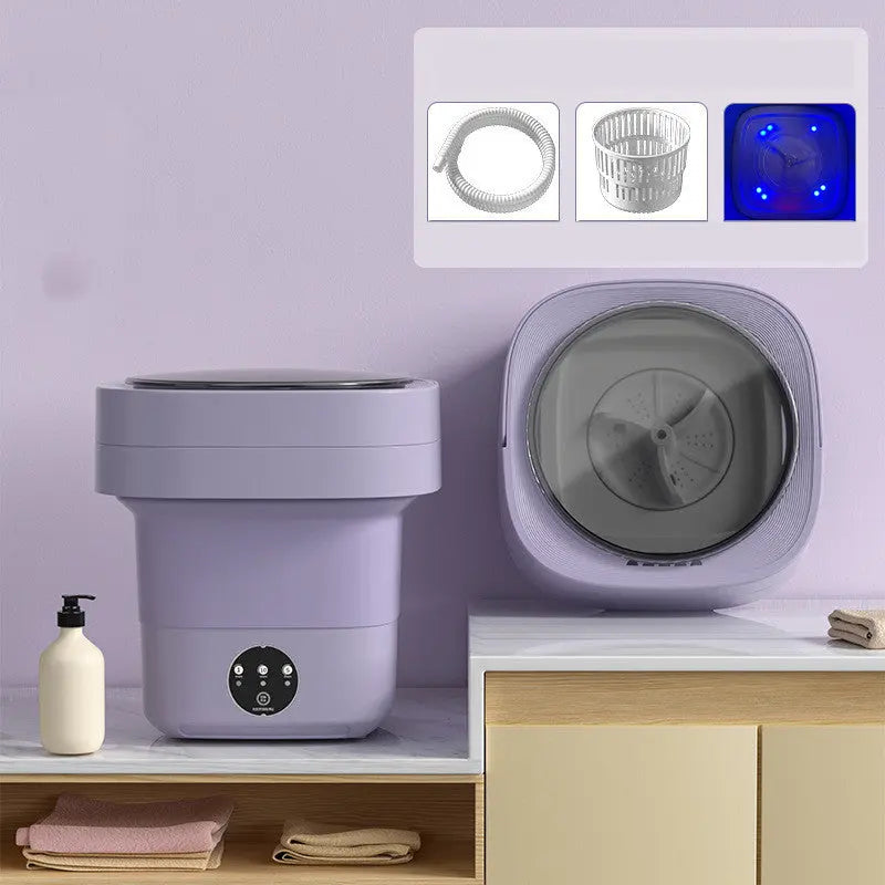 Mini Foldable Washing Machine Portable Mini Socks Underwear Panties Washing Machine Big Capacity 3 Models With Spinning Dry Gadgets TrendyDwelling