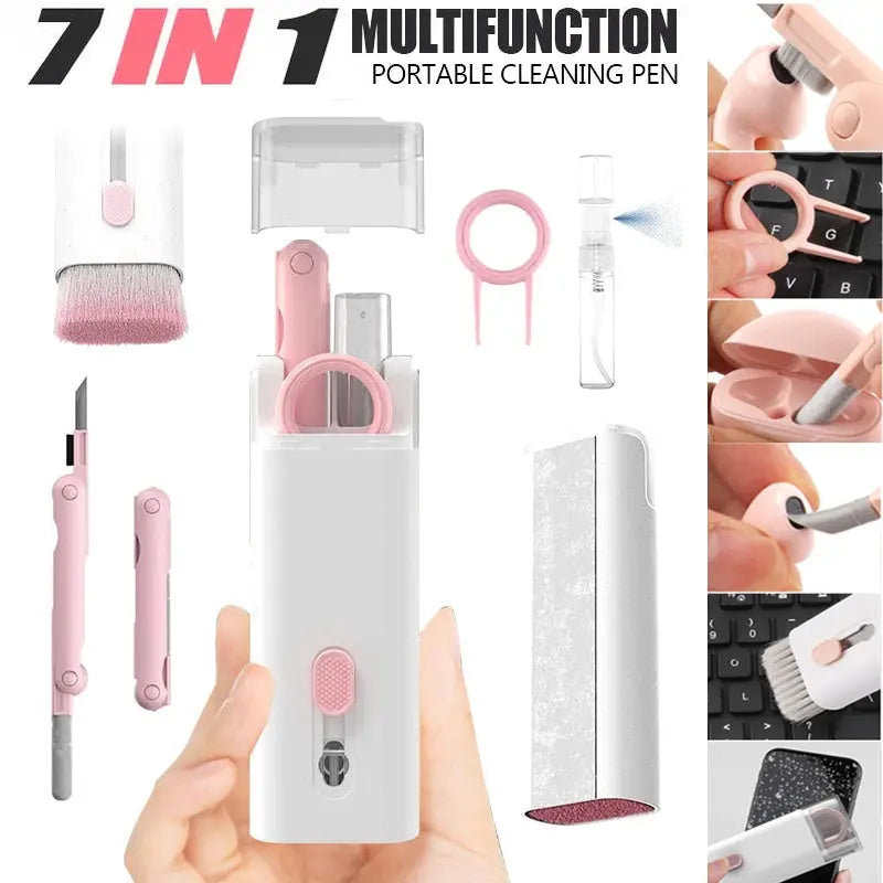 Multifunctional Bluetooth-compatible Headset Cleaning Pen Set Keyboard Cleaner Cleaning Tools Cleaner Keycap Puller Kit TrendyDwelling