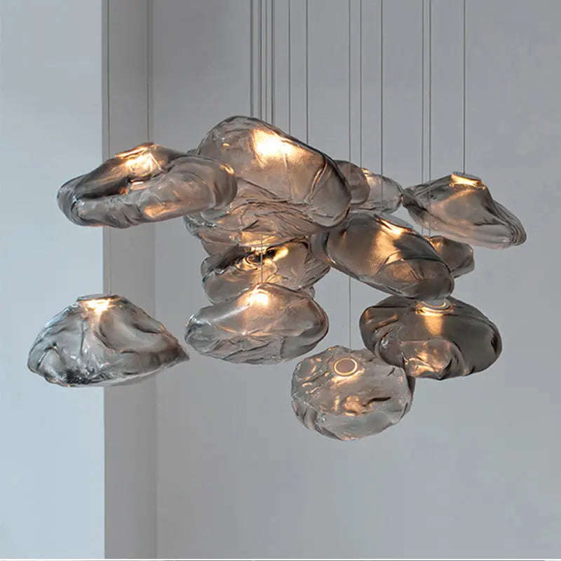 Postmodern Light Luxury Glass Decorative Chandelier TrendyDwelling