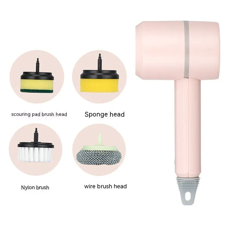 Electric Cleaning Brush Dishwashing Brush Automatic Wireless USB Rechargeable Professional Kitchen Bathtub Tile Cleaning Brushes TrendyDwelling