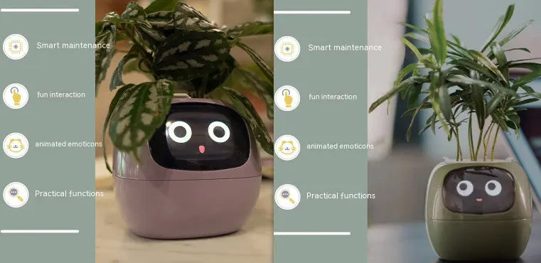 Smart Planter Endless Fun Over 49 Rich Expressions 7 Smart Sensors And AI Chips Make Raising Plants Easy And Fun TrendyDwelling