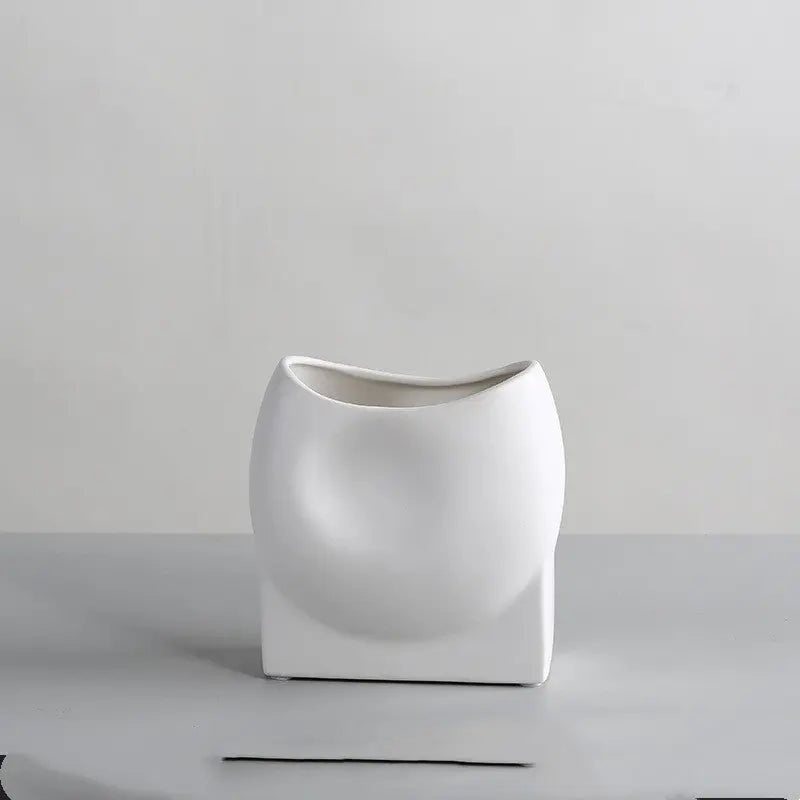 Simple Nordic Morandi Ceramic Vase Ornaments TrendyDwelling