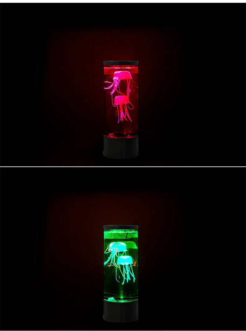 LED Jellyfish Aquarium Lamp Night Light USB Powered TrendyDwelling