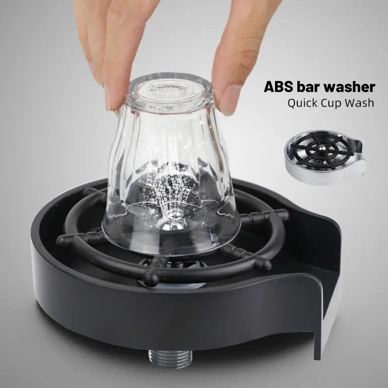 Bar Counter Cup Washer Sink High-pressure Spray Automatic Faucet Coffee Pitcher Wash Cup Tool Kitchen TrendyDwelling