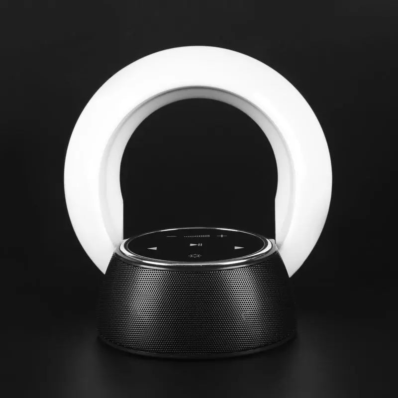 Creative Bluetooth Subwoofer Stereo Speaker LED Desk Lamp Stepless Dimming Folding Touch Atmosphere Night Light TrendyDwelling