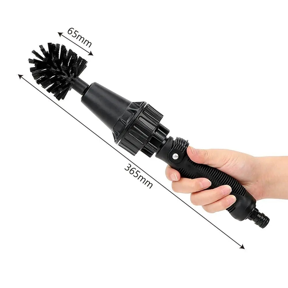 Water-driven Rotary Cleaning Brush Wash Hand-held Water Spray Brush TrendyDwelling