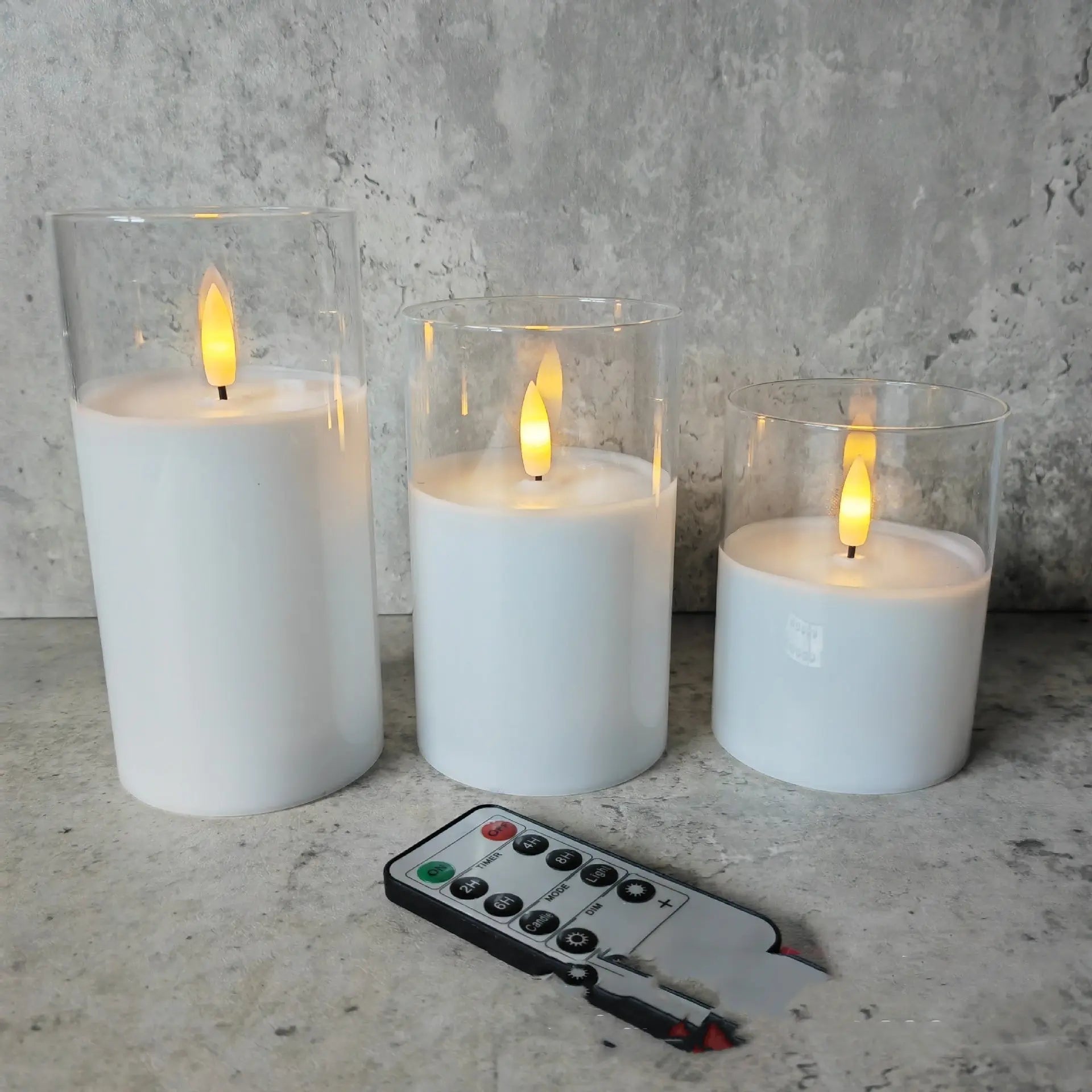 Electroplated Glass LED Electronic Candle Lights Wholesale Rechargeable TrendyDwelling