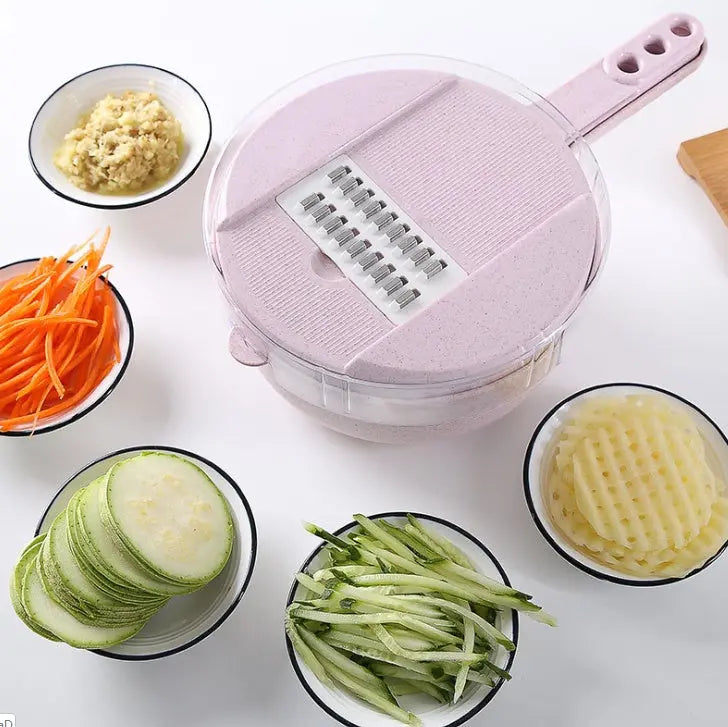 8 In 1 Mandoline Slicer Vegetable Slicer Potato Peeler Carrot Onion Grater With Strainer Vegetable Cutter Kitchen Accessories TrendyDwelling