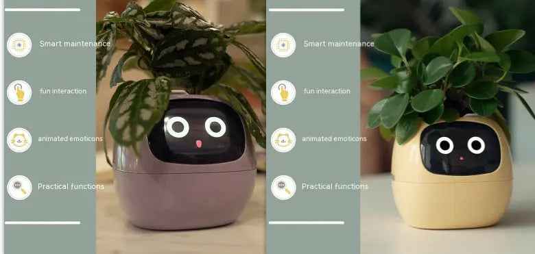 Smart Planter Endless Fun Over 49 Rich Expressions 7 Smart Sensors And AI Chips Make Raising Plants Easy And Fun TrendyDwelling