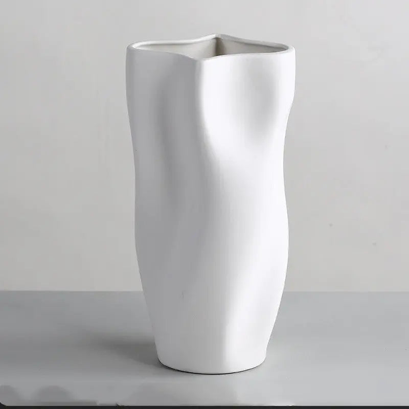 Simple Nordic Morandi Ceramic Vase Ornaments TrendyDwelling