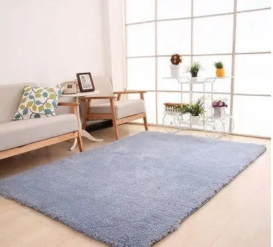 Living Room Rug Area Solid Carpet Fluffy Soft Home Decor White Plush Carpet Bedroom Carpet Kitchen Floor Mats White Rug Tapete TrendyDwelling