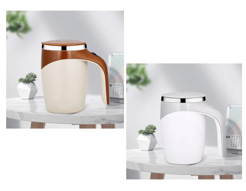 Rechargeable Model Automatic Stirring Cup Coffee Cup High Value Electric Stirring Cup Lazy Milkshake Rotating Magnetic Water Cup TrendyDwelling