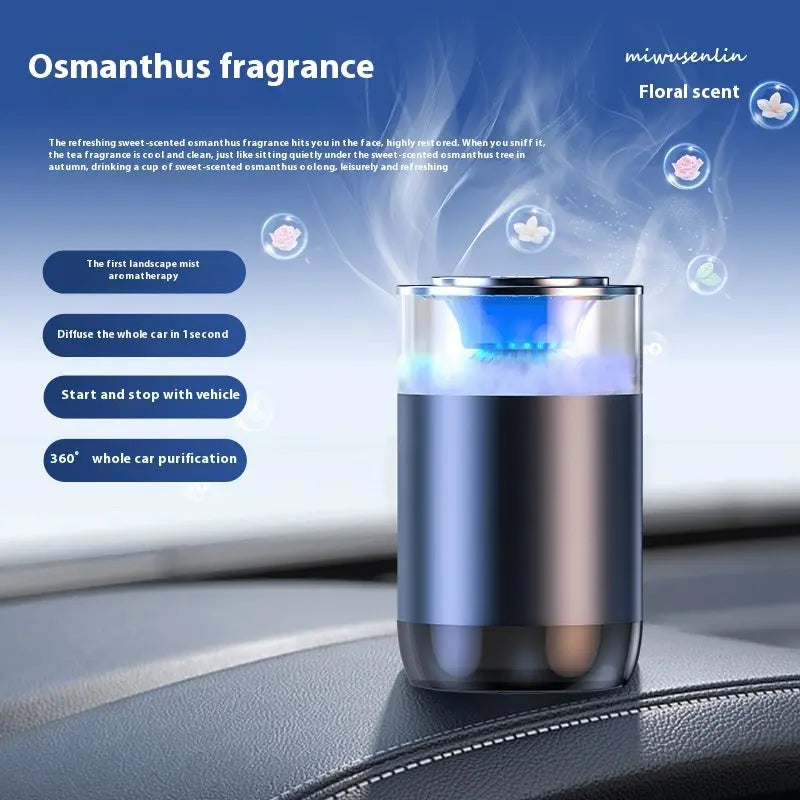 Car Aromatherapy Diffuser Cloud Mist Air Freshener Auto Decoration Natural Fragrance Auto Decoration Tool For RVs Trucks Sedans TrendyDwelling