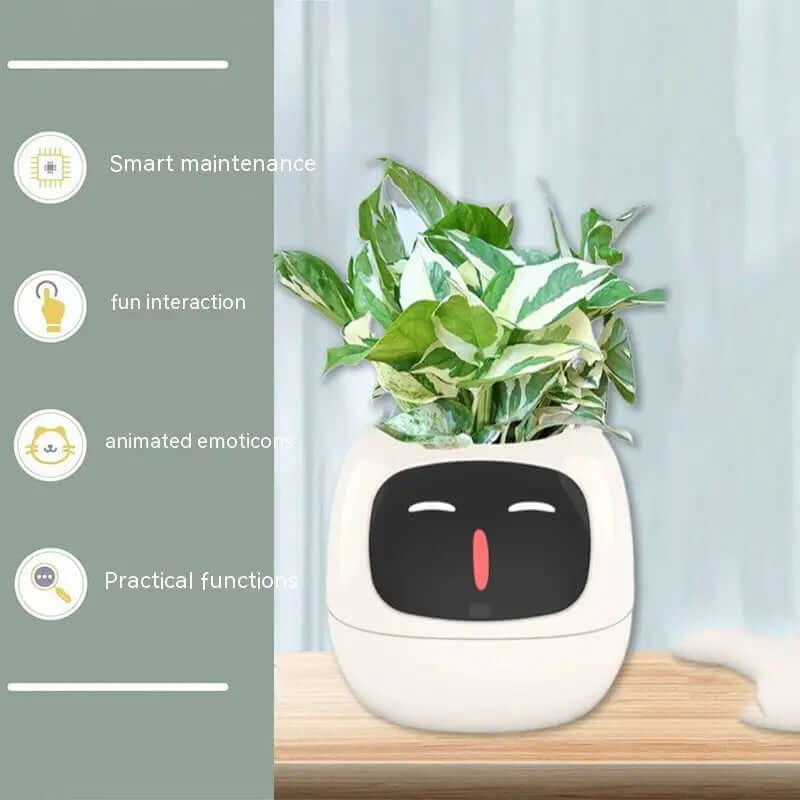 Smart Planter Endless Fun Over 49 Rich Expressions 7 Smart Sensors And AI Chips Make Raising Plants Easy And Fun TrendyDwelling