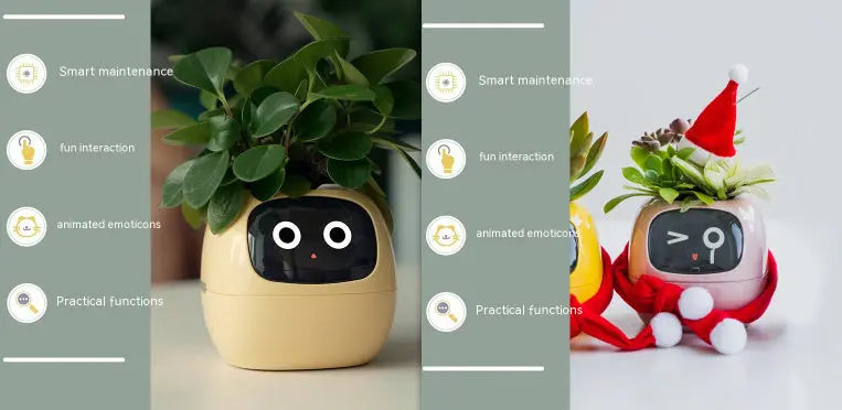 Smart Planter Endless Fun Over 49 Rich Expressions 7 Smart Sensors And AI Chips Make Raising Plants Easy And Fun TrendyDwelling