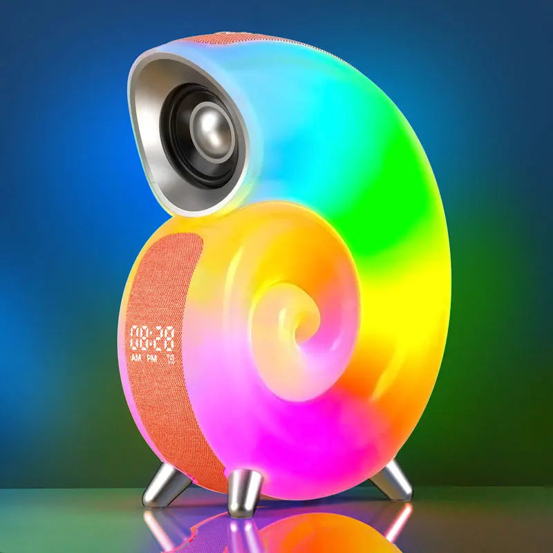 Conch Smart RGB Atmosphere Light Bluetooth Speaker Alarm Clock Wake-up Lamp White Noise Machine For Sleeping Baby APP Control TrendyDwelling