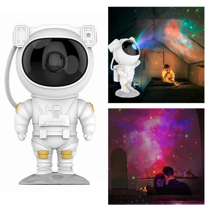 Creative Astronaut Galaxy Starry Sky Projector Nightlight USB Atmospher Bedroom Table Lamp TrendyDwelling