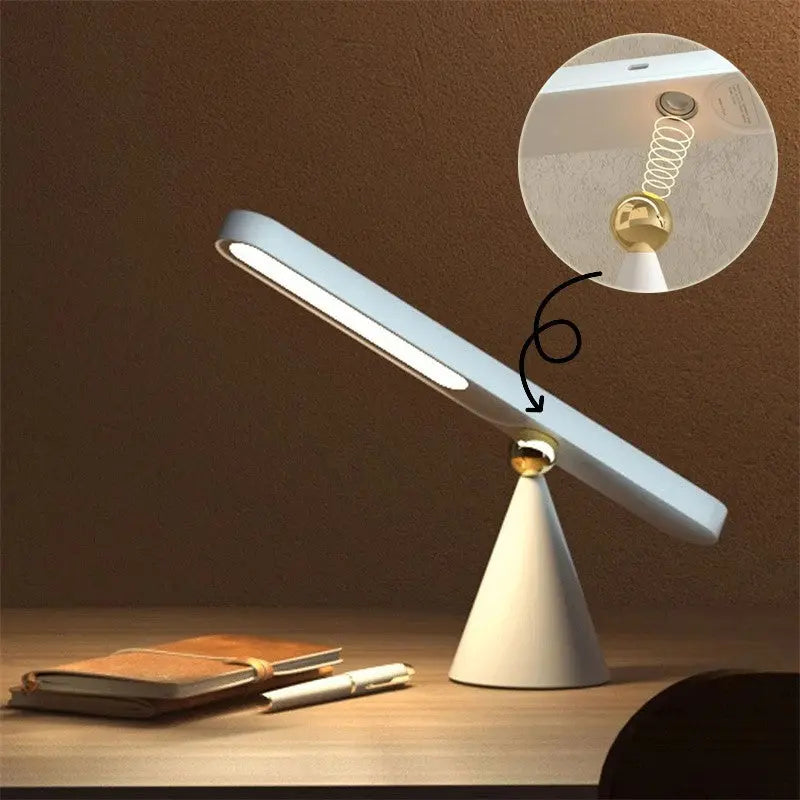 Reading Table Lamp Creative Geometric Desk Lamp Wireless Wall Lamp Multifunctional Magnetic Suction Small Night Light TrendyDwelling