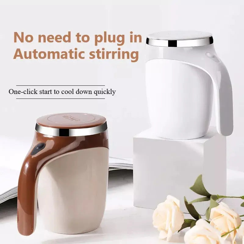 Rechargeable Model Automatic Stirring Cup Coffee Cup High Value Electric Stirring Cup Lazy Milkshake Rotating Magnetic Water Cup TrendyDwelling