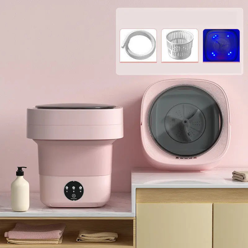 Mini Foldable Washing Machine Portable Mini Socks Underwear Panties Washing Machine Big Capacity 3 Models With Spinning Dry Gadgets TrendyDwelling