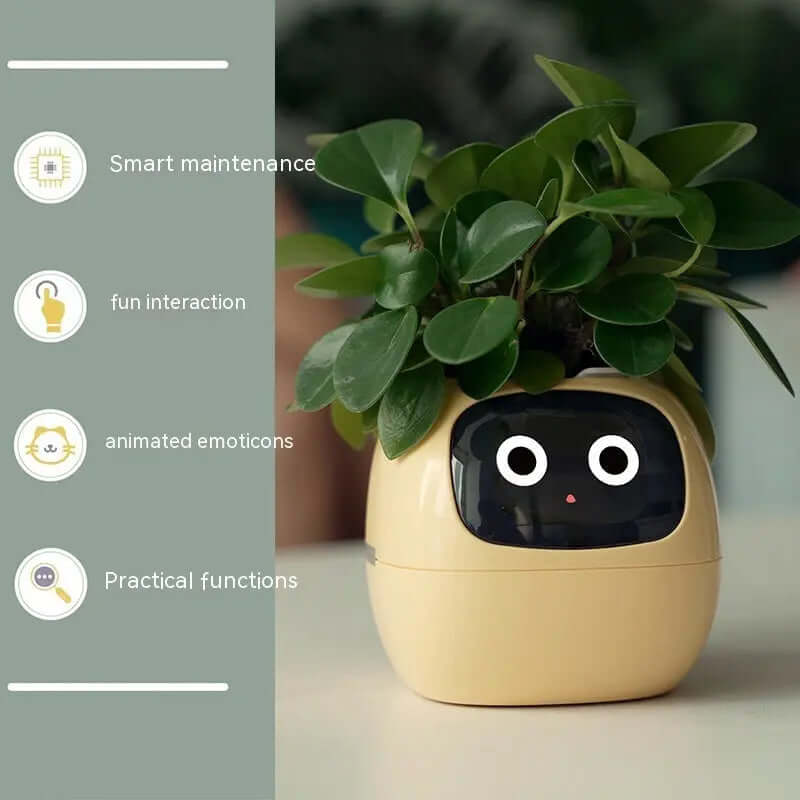 Smart Planter Endless Fun Over 49 Rich Expressions 7 Smart Sensors And AI Chips Make Raising Plants Easy And Fun TrendyDwelling