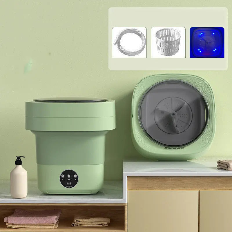 Mini Foldable Washing Machine Portable Mini Socks Underwear Panties Washing Machine Big Capacity 3 Models With Spinning Dry Gadgets TrendyDwelling