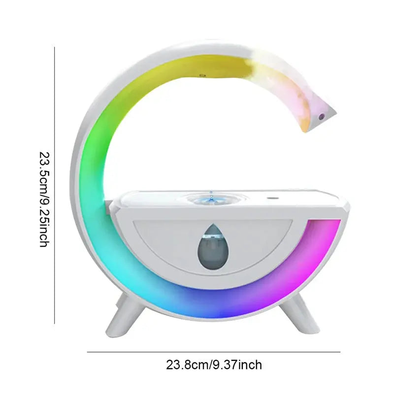 RGB Night Light Water Droplet Sprayer Anti-Gravity Air Humidifier 350ml Creative Home Office Mist Maker Diffuser Christmas Gift TrendyDwelling